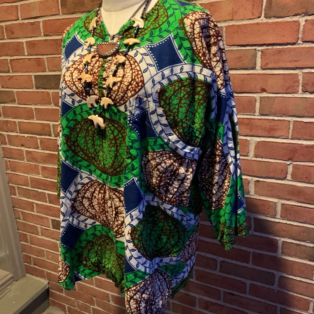 VTG Boho Batik Tunic Top ☮️ so Groovy!
